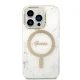 Komplekts Guess Gubpp14lhmeacsh Korpuss + lādētājs iPhone 14 Pro 6,1\\\" Balts/balts cietais futrālis Marble...