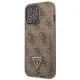 Чехол Guess 4G Triangle Logo Cardslot для iPhone 13 / 13 Pro - Коричневый