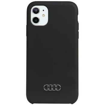 Audi Silicone Case telefona vāciņš priekš iPhone 12 un 12 Pro 6.1", melns