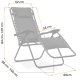 Sofotel 286500 Chillwell Soft Folding Garden Sun Lounger with Cushion, Black