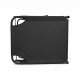 Folding Camping Bed with Cushion, Black