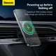Baseus CW01 Magnetic Car Phone Holder with 15W Wireless Charger, Black