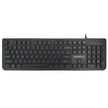 Rebeltec Spiro USB klaviatūra, Melna