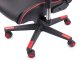 Ergonomisks grozāms spēļu krēsls ar 2D roku balstiem, sarkans