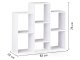 Modernhome WYJ-212 Freestanding Shelving Unit, White