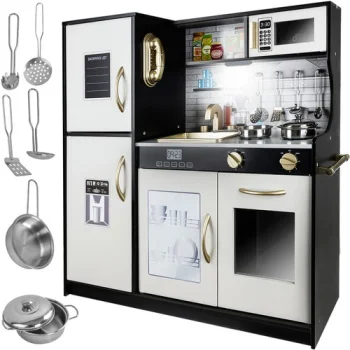 Kruzzel 22116 Bērnu Rotaļu Koka Virtuve | Kids Wooden Toy Kitchen