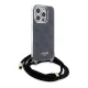 Чехол Guess для iPhone 15 Pro Max Crossbody Cord 4G Print, черный