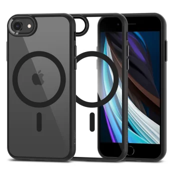 Apple iPhone 8 / 7 / SE (2020) (2022) 4.7" Tech-Protect MagMat MagSafe Case Cover, Transparent and Black | Чехол...
