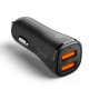 Spigen Essential EV302 30W 2-portu USB-A automašīnas lādētājs – melns | Phone Car Charger