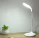 Uzlādējama Skārienjutīga RGB LED Galda Lampa, Balta | Desk Lamp