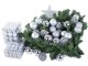 100 Pieces Christmas Tree Decoration Balls and Star Set, Silver