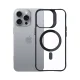 Чехол 3mk Satin Armor MagCase для iPhone 16 Pro Max, прозрачный с черной рамкой
