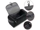 Waterproof Travel Toiletry Bag with Hanging Hook, Black