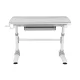 Ergonomisks bērnu rakstāmgalds Ergo Office ER-417, regulējams augstums, pelēks