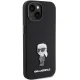 Чехол Karl Lagerfeld Silicone Ikonik Metal Pin для iPhone 15 Plus / 14 Plus, черный