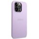 Guess iPhone 14 Pro vāciņš Saffiano Strap Violets