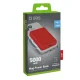 Sbs 5000 mAh Power Bank with MagSafe Support, Red