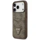 Чехол Guess 4G nauble Card Triange для iPhone 18 Pro / 17 Pro, коричневый