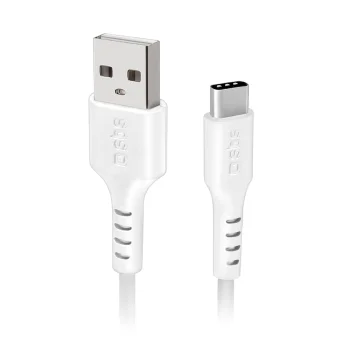 SBS TECABLEMICROC15W USB-A to USB-C Cable 1.5m, White