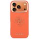 Guess FW Resin Logo Phone Case Cover iPhone 17 Pro - orange