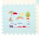 Kids Floor Foam Puzzle Mat - 180x120x1,5 cm