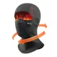 Flīsa velobraukšanas sejas maska balaklava Rockbros LF25699, melna