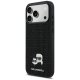 Karl Lagerfeld Rhinestones Karl&Choupette piespraužamais maciņš iPhone 17 Pro Max telefonam – melns | Phone Case...