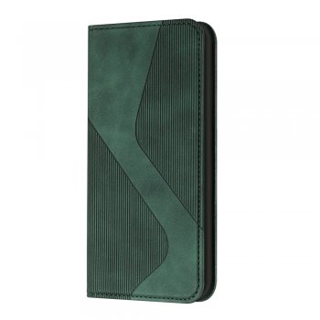 Samsung Galaxy S20 FE / S20 Lite Auto-absorbed Magnetic Texture Flip Wallet Case Cover, Green | Telefona Vāciņš Maciņš Apvalks Grāmatiņa