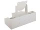 Cosmetic Organizer with Mirror and Drawers, White