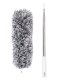 Extendable Microfiber Duster with 280 cm Telescopic Pole, Grey