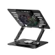 Wozinsky CoolBase WDCX-X16-AS dzesēšanas statīvs klēpjdatoram 10\"-16\", 360°, RGB, melns