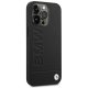 Чехол BMW для iPhone 14 Pro Max Leather Stamp, черный