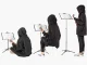 Saliekams Nošu Pults Statīvs Turētājs Paliktnis + Soma, 130 cm | Conductors Stand Music Book Holder