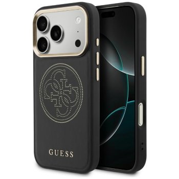 Guess perēts 4G MagSafe vāciņš iPhone 17 Pro Max – melns | Phone Case Cover