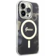 Чехол Guess для iPhone 14 Pro Max Golden Marble MagSafe, черный