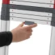 Hailo Master T100 teleskopiskās kāpnes, 11 pakāpieni