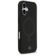 Mercedes iPhone 17 Case Plain Smooth Leather MagSafe, Black