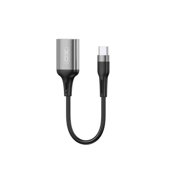 OTG-адаптер XO NB201 USB-A на USB-C черный