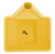 Handheld Seed and Fertilizer Spreader 3L, yellow-grey