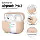 Tech-Protect Apple AirPods Pro 1 / 2 silikona maciņš, bēšs