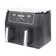 Karstā gaisa fritieris Ninja AF400EU Foodi MAX Dual Zone, 9.5 l, 2470 W, melns / sudraba