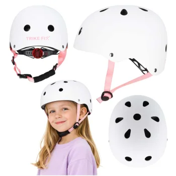 Bērnu veloķivere Trike Fix ar LED apgaismojumu S 48-54 cm, balta