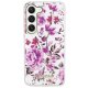 Guess Flower Collection cietais apvalks Samsung Galaxy S23+ S916 Balts