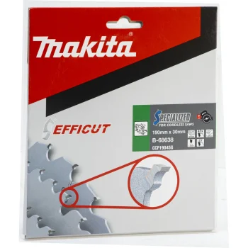 Makita EFFICUT zāģripa kokam 190 x 30 mm, 45T B-68638