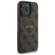 Чехол Guess для iPhone 16 Pro Max 4G Ring Classic Logo MagSafe, коричневый
