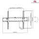 Maclean MC-668 TV Wall Mount, 37-85\", up to 40kg, VESA 600x400, Black