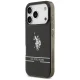 U.S. Polo Assn. iPhone 17 Pro vāciņš DH and Bottom Stripe Logo MagSafe, melns