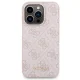Apple iPhone 15 Pro 6.1\'\' Guess 4G Metal Logo + 5000mAh MagSafe Power Bank Case Cover, Pink | Чехол Кейс...