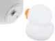 Bērnu LED naktslampiņa Pīle, silikona, RGB, USB, balta