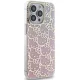 Hello Kitty iPhone 15 Pro vāciņš IML Gradient Electrop Crowded Kitty Head, rozā